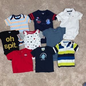 Bundle of Boys 6-9mo Short Sleeve Shirts
